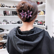 ヘアクリップ レディース 女性用 ヘアアクセサリー 髪留め ラインストーン 花 フラワー 大きめ きらきら まとめ髪 ヘアアレンジ おしゃれ かわいい エレガント