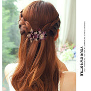 ヘアクリップ レディース 女性用 ヘアアクセサリー 髪留め ラインストーン 花 フラワー 大きめ きらきら まとめ髪 ヘアアレンジ おしゃれ かわいい エレガント