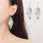 フックピアス レディース アクセサリー リーフ 葉っぱ モチーフ 上品 大ぶり 華やか おしゃれ かわいい プレゼント ギフト
