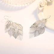 フックピアス レディース アクセサリー リーフ 葉っぱ モチーフ 上品 大ぶり 華やか おしゃれ かわいい プレゼント ギフト