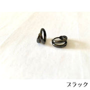 ピアス メンズ アクセサリー フープピアス リングピアス 両耳用 男性用 ダブルライン 2連 おしゃれ シンプル 耳飾り 単色 シルバー ブラック ギフト プレゼント