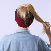 ヘアバンド ヘッドバンド ターバン ニット レディース 女性 ヘアアクセサリー ケーブル編み 無地 髪飾り まとめ髪 髪留め ヘアアレンジ カジュアル かわいい おしゃれ ファッション小物 雑貨 単色 カラバリ豊富