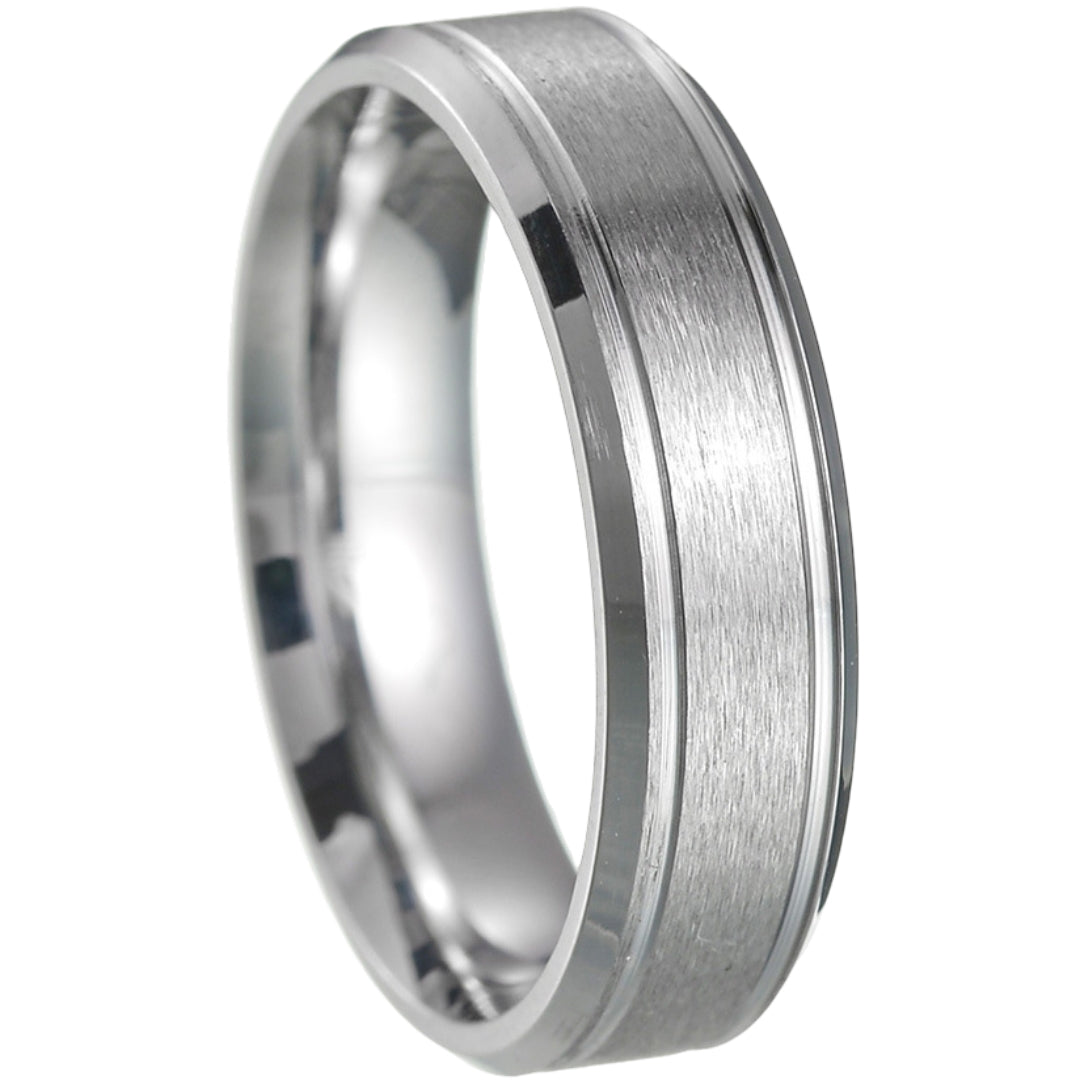 リング 指輪 メンズ 男性 アクセサリー ファッションリング シルバー6mm バリエーション画像
