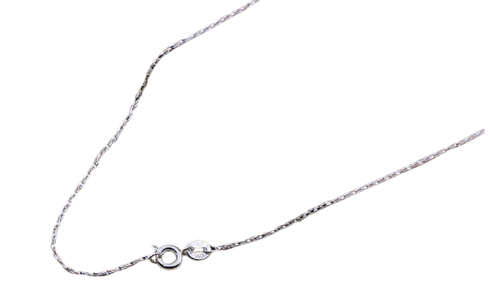 ネックレス チェーンのみ レディース スクリューチェーン アクセサリー 40cm 45cm シルバーカラー レディース シンプル おしゃれ アレンジ プレゼント 贈り物 ファッション小物 雑貨 ギフト