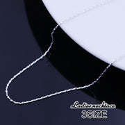ネックレス チェーンのみ レディース スクリューチェーン アクセサリー 40cm 45cm シルバーカラー レディース シンプル おしゃれ アレンジ プレゼント 贈り物 ファッション小物 雑貨 ギフト