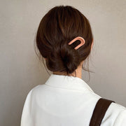 かんざし 簪 Uピン ヘアピン レディース 女性 婦人 ヘアアクセサリー 和装小物 髪飾り 髪留め コーム 太め 無地 単色 シンプル かわいい おしゃれ お団子