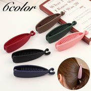 ヘアクリップ バナナクリップ レディース 女性 ヘアアクセサリー 髪留め 髪飾り まとめ髪 無地 シンプル ヘアアレンジ おしゃれ かわいい ファッション小物