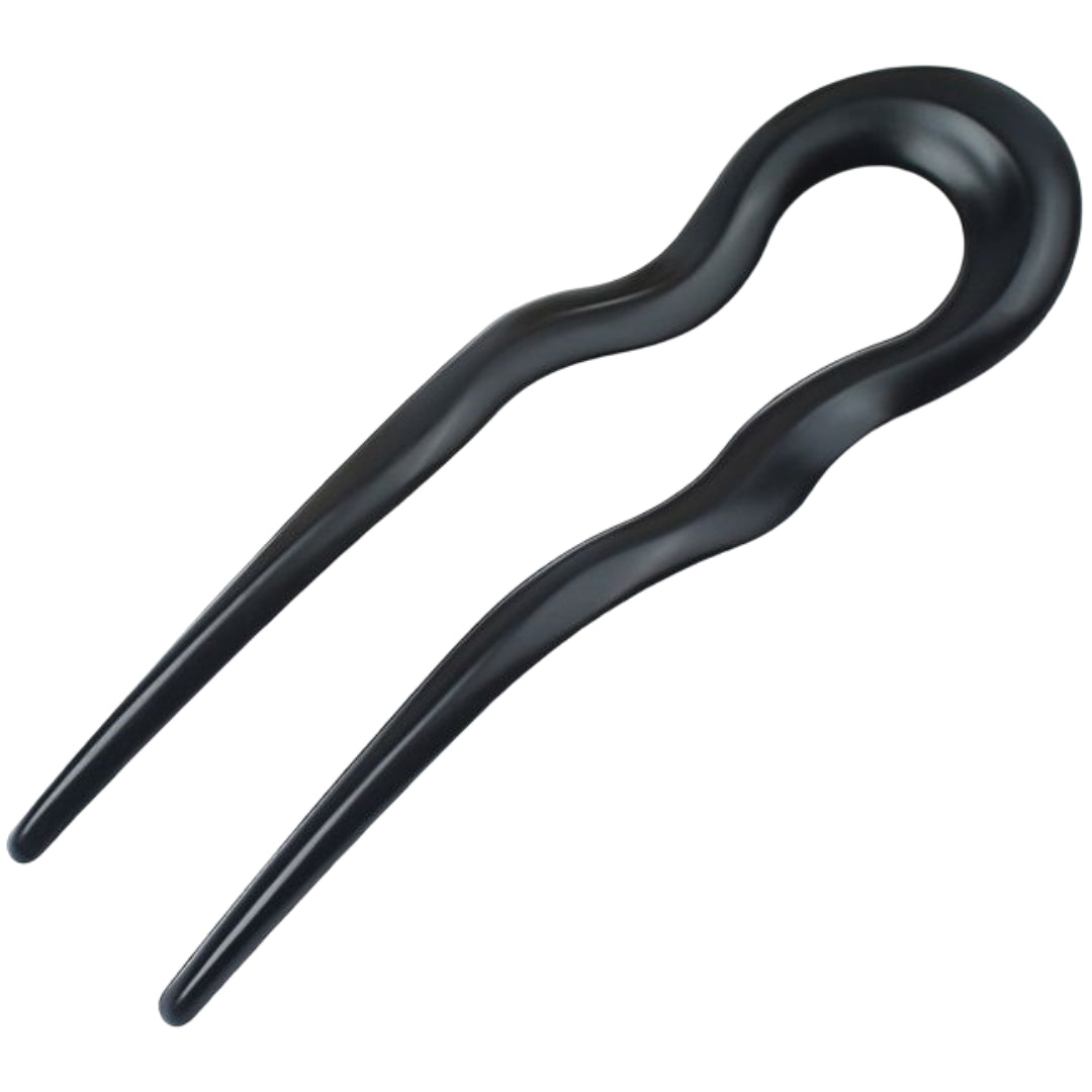 かんざし U型 Uピン ヘアアクセサリー 髪留め 髪飾り ブラック×マット バリエーション画像