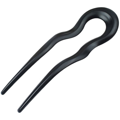 かんざし U型 Uピン ヘアアクセサリー 髪留め 髪飾り ブラック×マット バリエーション画像