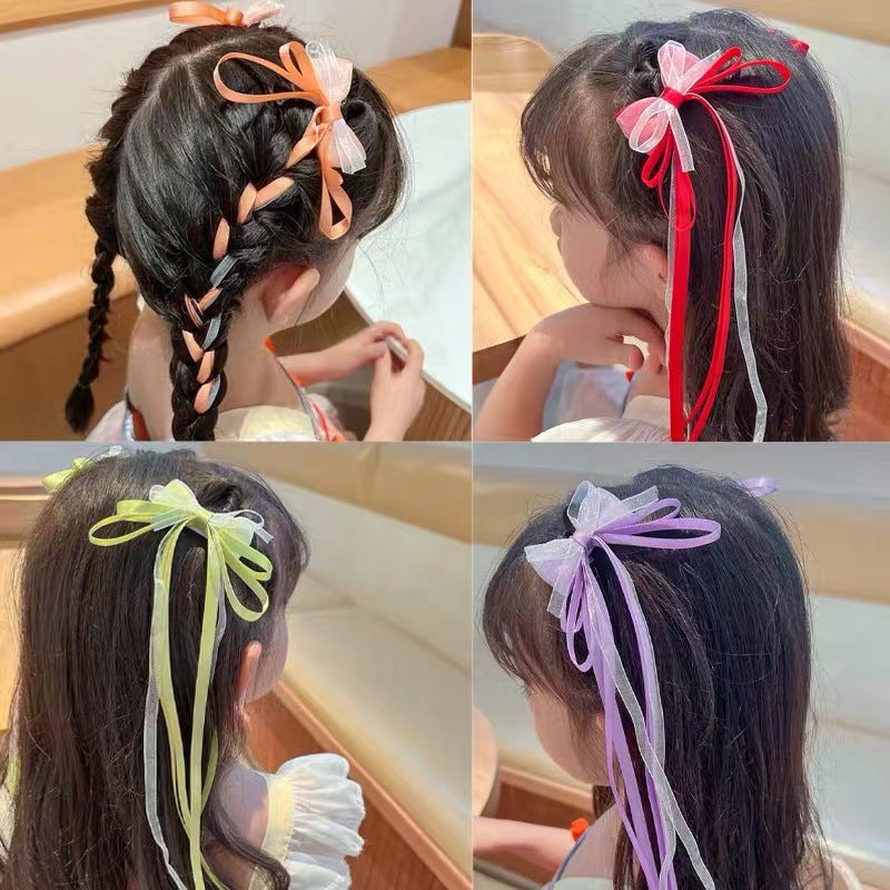 2個セット ヘアクリップ リボン ヘアアクセサリー 子供 キッズ 商品画像5