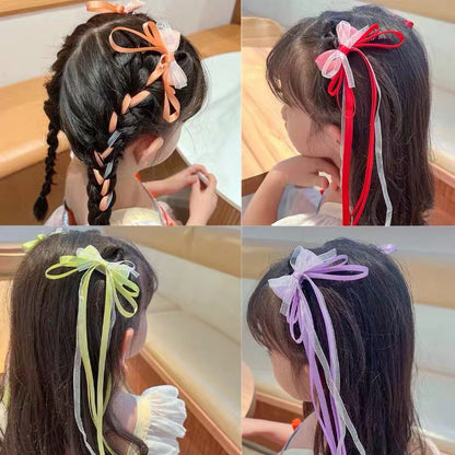 2個セット ヘアクリップ リボン ヘアアクセサリー 子供 キッズ 商品画像5