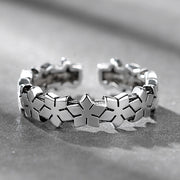 指輪 オープンリング レディース アクセサリー 花 フラワー シルバーカラー 女性用 婦人 ギフト 記念日 誕生日 贈り物 プレゼント 外出 お出掛け デート ファッション小物 服飾小物