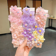 ヘアゴム 10個セット キッズ 子供 女の子 ヘアアクセサリー 髪飾り 髪留め フラワー 花 レース かわいい おしゃれ ヘアアレンジ