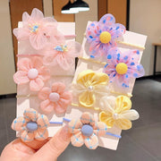 ヘアゴム 10個セット キッズ 子供 女の子 ヘアアクセサリー 髪飾り 髪留め フラワー 花 レース かわいい おしゃれ ヘアアレンジ