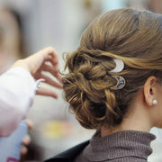 かんざし 簪 レディース ヘアアクセサリー 髪飾り 髪留め ヘアピン Uピン コーム マーブル柄プレート 和装 洋装 着物 浴衣