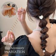 コイルポニー レディース ヘアアクセサリー スパイラルポニー ポニーテール ハート スパイラルフック ポニーフック スパイラル ぐるぐる かわいい おしゃれ きれいめ 女性 大人女子