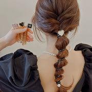 コイルポニー レディース ヘアアクセサリー スパイラルポニー ポニーテール ハート スパイラルフック ポニーフック スパイラル ぐるぐる かわいい おしゃれ きれいめ 女性 大人女子