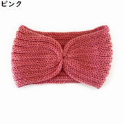 ヘアバンド ヘッドバンド レディース ニット ヘアアクセサリー 髪留め 髪飾り 幅広ワイド 結び目風 洗顔 無地 おしゃれ 秋冬