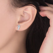 ピアス スタッドピアス レディース アクセサリー ラインストーン シルバーカラー ファッション小物 流星 キレイ目 上品 おしゃれ エレガント プレゼント ギフト 贈り物