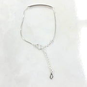 ブレスレット 腕輪 アクセサリー レディース 女性 シンプル 上品 華奢 細め プレート シルバーカラー ご褒美 プレゼント ギフト 誕生日