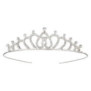ティアラ レディース 女性 ヘアアクセサリー ヘッドドレス 髪飾り ラインストーン 花嫁 ウェディング 結婚式 披露宴 花嫁 ブライダル かわいい おしゃれ キラキラ 上品 エレガント ウエディング 撮影 記念日 発表会 演奏会 舞台 挙式 パーティー コスプレ イベント