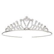 ティアラ レディース 女性 ヘアアクセサリー ヘッドドレス 髪飾り ラインストーン 花嫁 ウェディング 結婚式 披露宴 花嫁 ブライダル かわいい おしゃれ キラキラ 上品 エレガント ウエディング 撮影 記念日 発表会 演奏会 舞台 挙式 パーティー コスプレ イベント