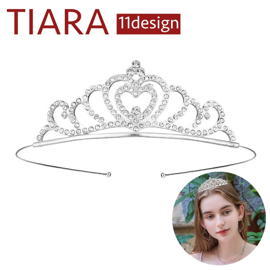 ティアラ レディース 女性 ヘアアクセサリー ヘッドドレス 髪飾り 商品画像