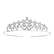 ティアラ レディース 女性 ヘアアクセサリー ヘッドドレス 髪飾り ラインストーン 花嫁 ウェディング 結婚式 披露宴 花嫁 ブライダル かわいい おしゃれ キラキラ 上品 エレガント ウエディング 撮影 記念日 発表会 演奏会 舞台 挙式 パーティー コスプレ イベント