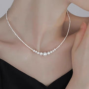 ネックレス レディース フェイクパール メタルビーズ キラキラ 輝く 女性 婦人 アクセサリー 首飾り 上品 エレガント 華やか 高級感 フォーマル パーティー きれいめ 大人 カジュアル ペンダント