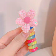 コイルポニー キッズ ヘアアクセサリー スパイラルポニー スパイラル スパイラルフック ポニーフック ぐるぐる かわいい きれいめ おしゃれ 子供 女の子 女子 ヘアアレンジ