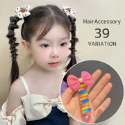 コイルポニー キッズ ヘアアクセサリー スパイラルポニー スパイラル スパイラルフック ポニーフック ぐるぐる イチゴ ハート かわいい おしゃれ 子供 女の子 女子 ヘアアレンジ