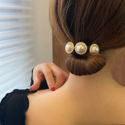 お団子メーカー ヘアワイヤー レディース ヘアアクセサリー フラワー お花 フェイクパール シニヨンヘアー まとめ髪 簡単 おしゃれ かわいい 巻くだけ 便利 飾り付き 髪飾り