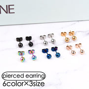 ピアス スタッドピアス レディース 女性 アクセサリー ボール 玉 球体 小ぶり シンプル お洒落 大人可愛い お出かけ 普段使い デイリー 耳飾り ファッション小物 婦人用 プレゼント ギフト