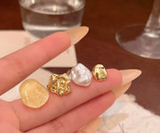 スタッドピアス 4点セット レディース 女性 婦人 アクセサリー 耳飾り かわいい おしゃれ 大人女子 ギフト プレゼント