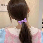 ヘアゴム 髪ゴム 5個セット タオルリング ヘアアクセサリー レディース 女性 キッズ ジュニア 子供 女子 まとめ髪 髪飾りリボン カラフル かわいい キュート 華やか 蝶々結び シンプル お揃い