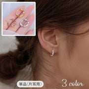 ピアス フープピアス リングピアス 単品 片耳用 レディース 女性 アクセサリー ねじり シンプル おしゃれ 大人可愛い 普段使い お出かけ ギフト プレゼント 婦人用