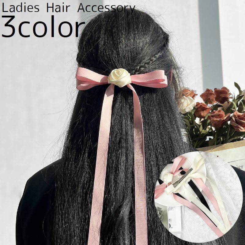 ヘアクリップ ヘアアクセサリー レディース 女性 髪飾り 髪留め リボン ヘアアレンジ おしゃれ かわいい くちばしクリップ まとめ髪 ファッション小物