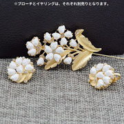 ブローチ イヤリング 単品 アクセサリー レディース ラインストーン 花 葉 おしゃれ 上品 フォーマル 入園式 入学式 卒園式 卒業式 プレゼント 贈り物 ギフト フラワー 女性用