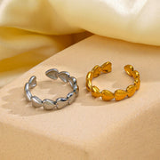 指輪 オープンリング レディース アクセサリー ハート ゴールドカラー シルバーカラー かわいい おしゃれ プレゼント ギフト