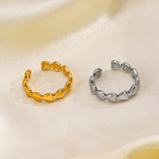 指輪 オープンリング レディース アクセサリー ハート ゴールドカラー シルバーカラー かわいい おしゃれ プレゼント ギフト