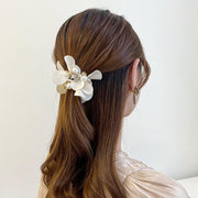 ヘアゴム 髪ゴム 髪留め レディース 女性用 ヘアアクセサリー パール調 ラインストーン 花びら キラキラ おしゃれ 可愛い 華やか 上品 きれいめ ヘアアレンジ まとめ髪 髪飾り 普段使い おでかけ 通勤
