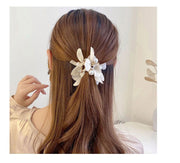 ヘアゴム 髪ゴム 髪留め レディース 女性用 ヘアアクセサリー パール調 ラインストーン 花びら キラキラ おしゃれ 可愛い 華やか 上品 きれいめ ヘアアレンジ まとめ髪 髪飾り 普段使い おでかけ 通勤
