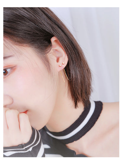 チェーンピアス アメリカンピアス アクセサリー レディース 女性用 キューブ 商品画像4