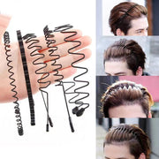 カチューシャ レディース メンズ 男女兼用 ヘアバンド 金属製 波型 ウェーブ 前髪 ヘアアクセサリー 滑り止め ヘアアレンジ シンプル おしゃれ ヘアアクセ 仕事 オフィス スポーツ