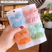 ヘアクリップ パッチン留め 2個セット キッズ 女の子 子供用 髪留め 髪飾り リボン レース ヘアアクセサリー ヘアアレンジ 可愛い おしゃれ 外出 お出掛け 通園 通学 誕生日 プレゼント 贈り物 女児 こども用
