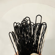 ヘアピン Uピン 50本セット U字ピン ヘアアクセサリー レディース 髪留め まとめ髪 ヘアアレンジ シンプル お団子 アップスタイル シンプル ブラック