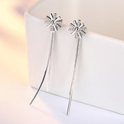 バックキャッチピアス ロングチェーン レディース アクセサリー 女性用 ラインストーン おしゃれ かわいい キラキラ 垂れる 揺れる シンプル 大人上品 お出かけ カジュアル デイリー フェミニン エレガント 普段使い ギフト プレゼント 婦人用 ファッション小物