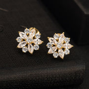 ピアス スタッドピアス アクセサリー レディース 女性用 フラワー 花モチーフ きらきら かわいい フェイクストーン ゴージャス お出掛け デート パーティー セレモニー 二次会 ご褒美 プレゼント 彼女