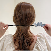 シニヨンメーカー お団子メーカー ヘアワイヤー レディース ヘアアクセサリー 蝶々 キラキラ ラインストーン 刺繍 かわいい きれいめ おしゃれ 女性 大人女子
