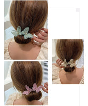 シニヨンメーカー お団子メーカー ヘアワイヤー レディース ヘアアクセサリー 蝶々 キラキラ ラインストーン 刺繍 かわいい きれいめ おしゃれ 女性 大人女子